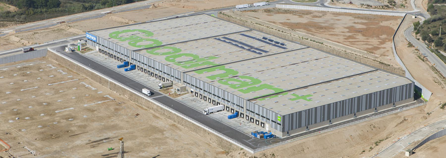 Instalación logística de Goodman para Decathlon