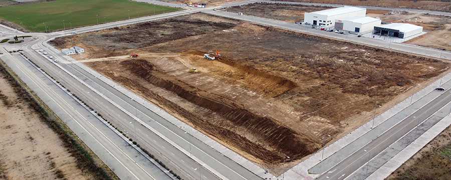 Parcela en la que se ubicará el centro logístico de SEUR en Miranda de Ebro