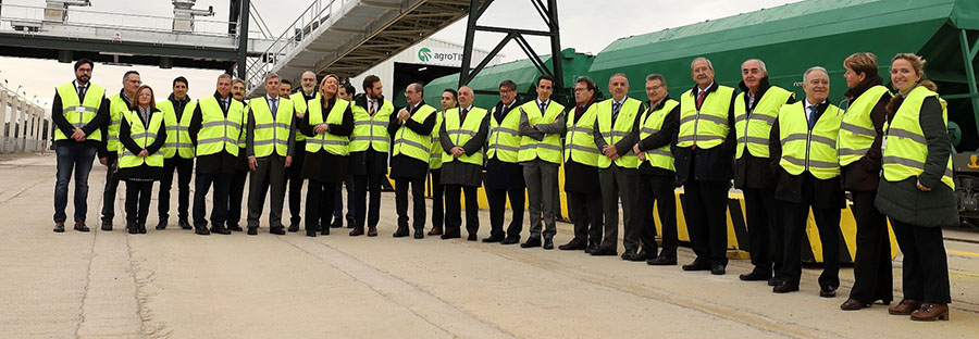 Inauguración de la terminal para graneles agroalimentarios de Grupo Samca