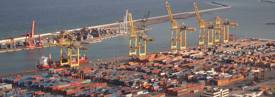 Terminal de contenedores del Puerto de Barcelona