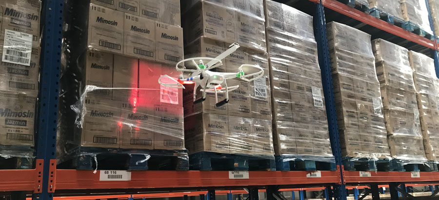 Drones en centros logísticos DHL en España